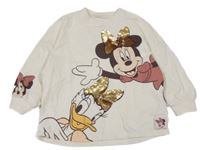 Béžová mikina s Minnie a Daisy Next