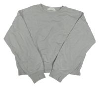 Světlešedá crop mikina H&M