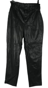 Dámské černé koženkové kalhoty Primark 
