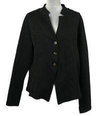 Dámské černé vzorované sako 