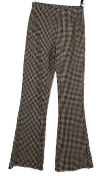 Dámské růžovo-černé vzorované teplákové zvonové kalhoty Miss Selfridge 