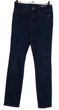 Dámské tmavomodré skinny slim rifle M&S