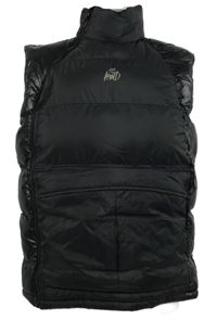 Pánská černá šusťáková zateplená vesta Kings will dream 