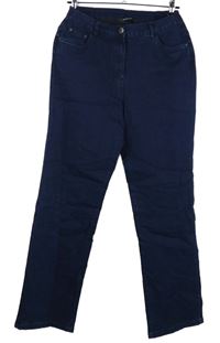 Dámské tmavomodré elastické straight rifle Bonmarché 