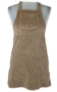 Dámské béžové sametové minišaty Hollister 