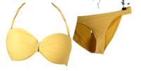 Dámské okrové dvoudílné plavky Censored vel. 80B 