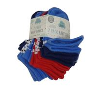 7x ponožky modro-bílé, červeno-bílé 