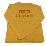 Žluté triko s nápisem zn. kiabi