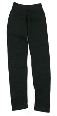 Černé melírované sportovní legíny