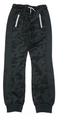 Šedo-černé sportovní kalhoty 