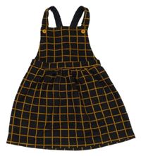 ČErno-hořčicová kostkovaná laclová sukně George