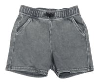 Šedo-bílé teplákové kraťasy H&M