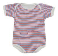 Bílo-modro-červené pruhované body MINI MON