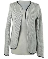 Dámský bílo-černý vzorovaný svetrový cardigan Only