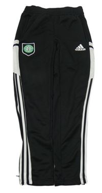 Černé fotbalové tepláky s nášivkou Adidas