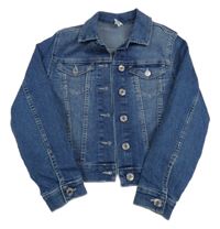 Modrá riflová crop bunda Denim Co.