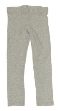 Světlešedé melírované žebrované legíny F&F