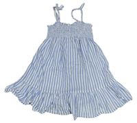 Modro-bílé pruhované šaty Primark