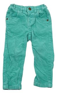Zelené manšestrové kalhoty M&S