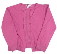 Růžový propínací svetr H&M