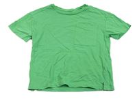 Zelené crop tričko s kapsou H&M