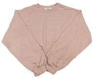 Světlerůžová crop mikina H&M