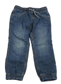 Tmavomodré podšité cuff rifle C&A