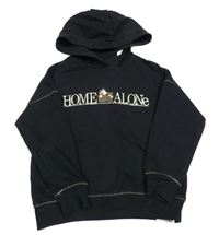 Černá mikina s nápisem a kapucí M&S