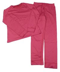 2set - Růžové funkční spodní triko + legíny Crane