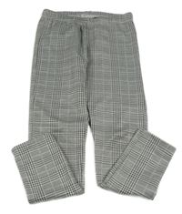 Černo-bílé kostkované legíny Y.F.K.