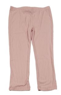 Nové - Světlerůžové žebrované legíny Primark 