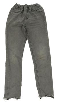 Šedé roztřepené džegíny Denim Co. 