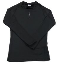 Černé sportovní funkční triko Kipsta 