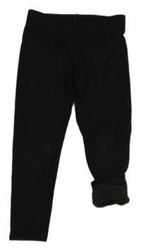 Černé zateplené legíny Primark