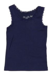 Fialový top s krajkou Pocopiano 