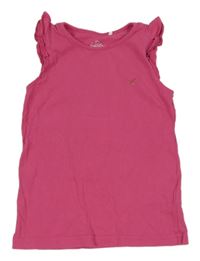 Růžový top se srdíčkem a volánky Topolino