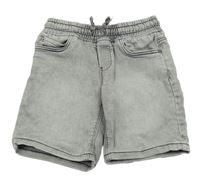 Šedé riflové kraťasy C&A