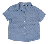 Světlemodrá puntíkovaná košile H&M