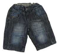 Tmavmodré riflové kraťasy s prošoupáním C&A