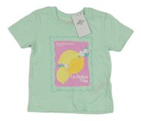 Nové - Světlezelené tričko s citrony Primark