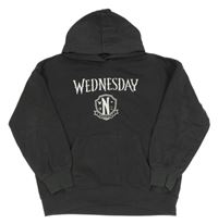 Tmavošedá oversize mikina Wednesday s kapucí H&M