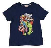 Tmavomodré tričko s Avengers PRIMARK