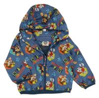 Modrošedá šusťáková podzimní bunda s PAW PATROL a kapucí zn. nickelodeon