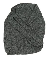 Šedo-černo-bílý melírovaný pletený nákrčník H&M