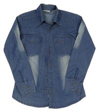 Modrá lehká rifová halenka Next