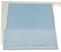 Světlemodrá minky zateplená deka Pure baby