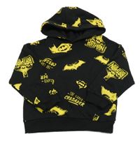 Černá mikina s Batmany a kapucí PRIMARK