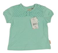 Nové - mátové tričko s puntíky premamaman