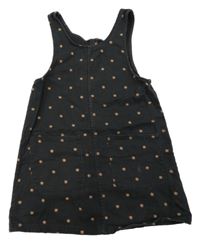 Černé riflové šaty s květy H&M