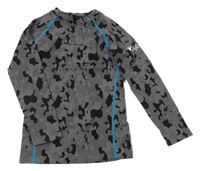 Šedo-černé army thermo triko Kaytan